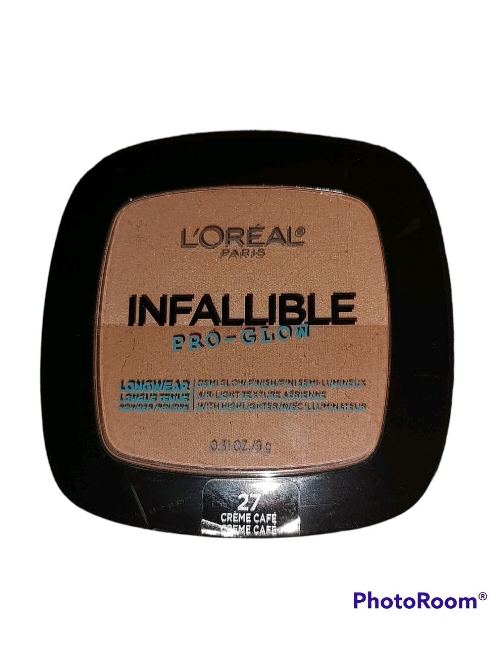New L'Oreal Infallible Pro-Glow Longwear Dual Color Powder #27 Creme Cafe Makeup